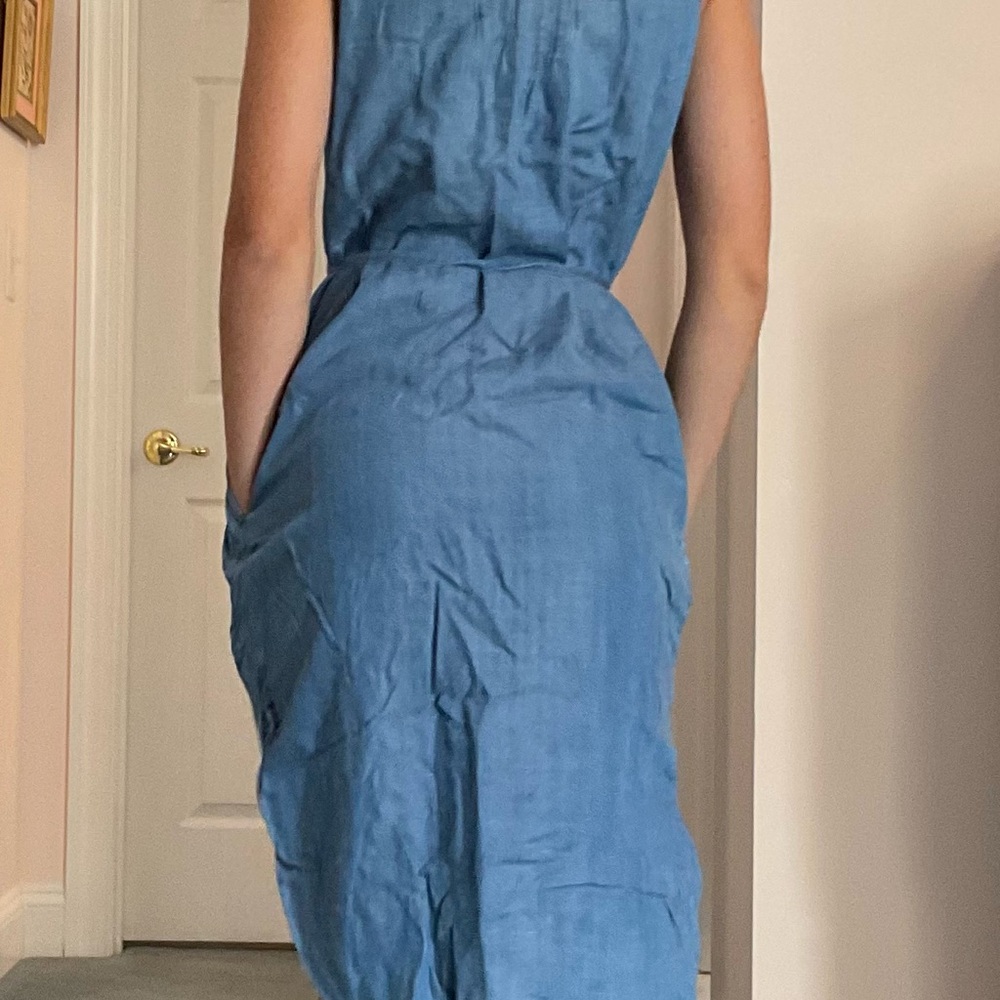 White House Black Market Blue Maxi Dress
